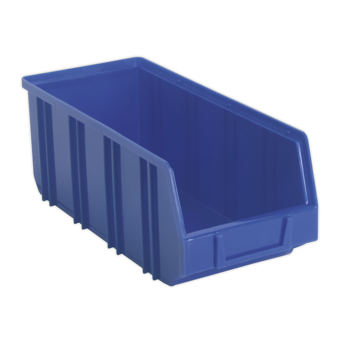 Deep Plastic Storage Bin 145 x 335 x 125mm, Blue - Pack of 16