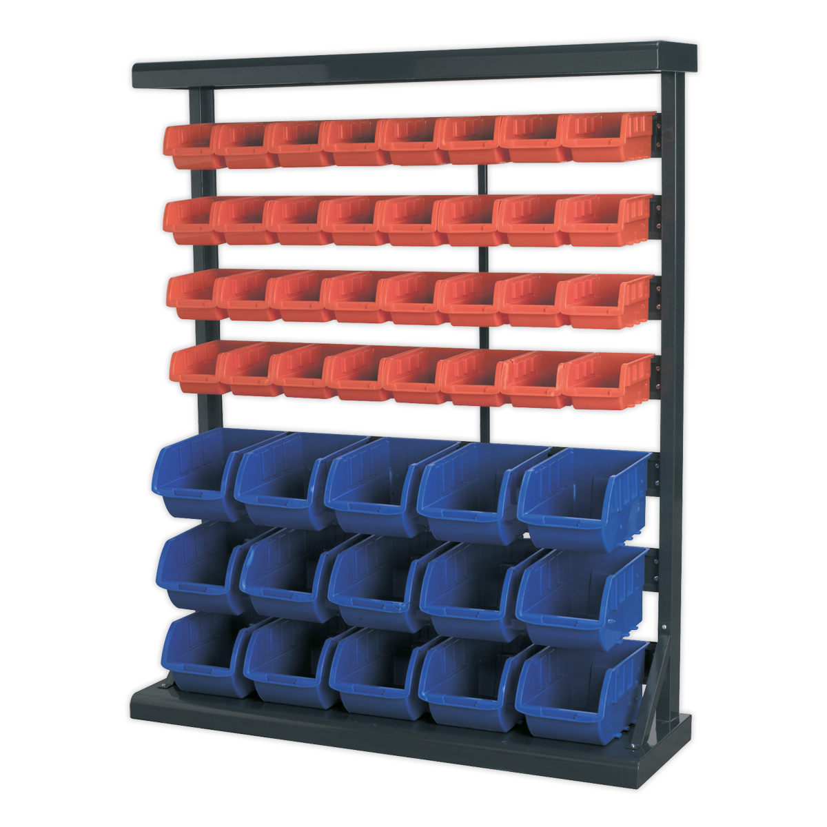 Mobile Bin Storage System with 47 Bins