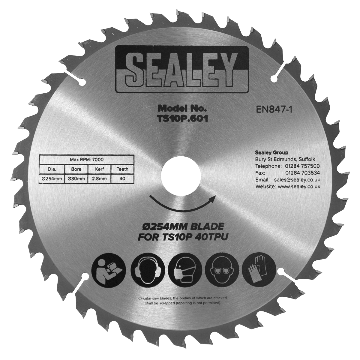 254mm Blade for TS10P 40tpu