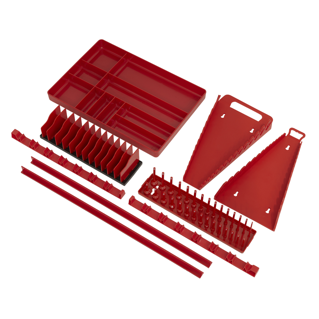 Premier Tool Storage Organiser Set, 9pc, Red (TSK01)