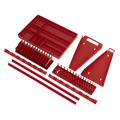 Premier Tool Storage Organiser Set, 9pc, Red (TSK01)
