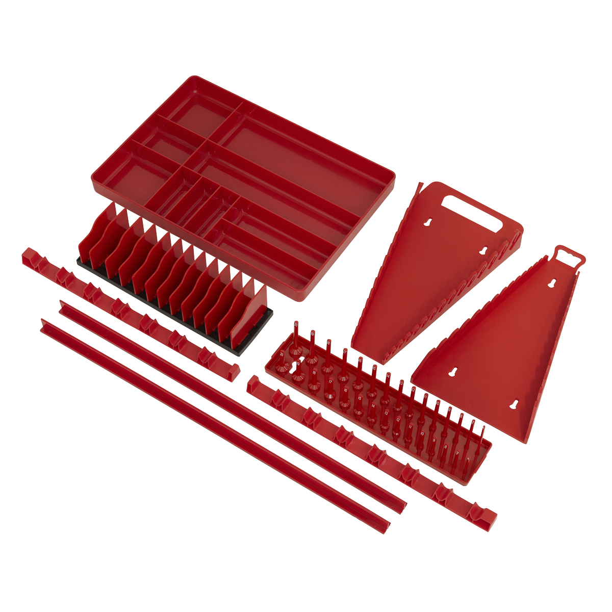 Premier Tool Storage Organiser Set, 9pc, Red (TSK01)