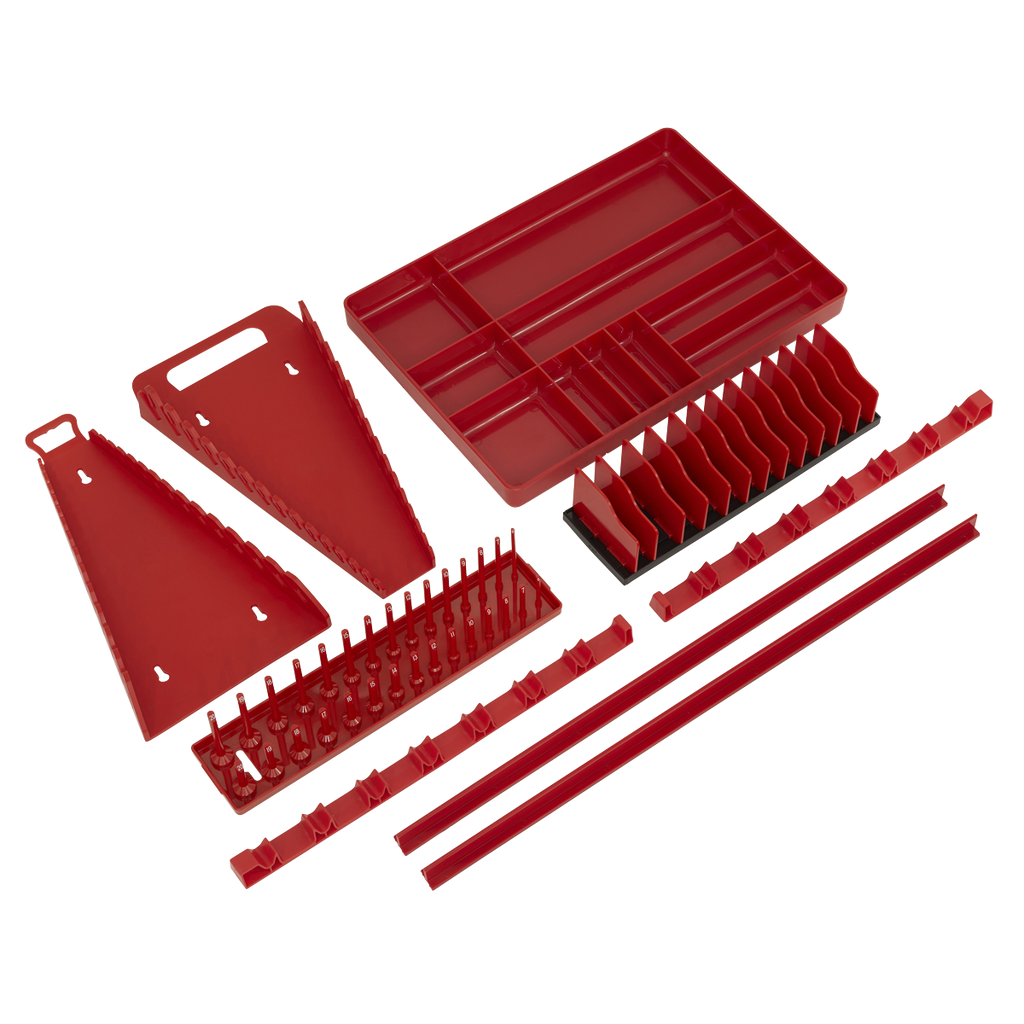 Premier Tool Storage Organiser Set, 9pc, Red (TSK01)