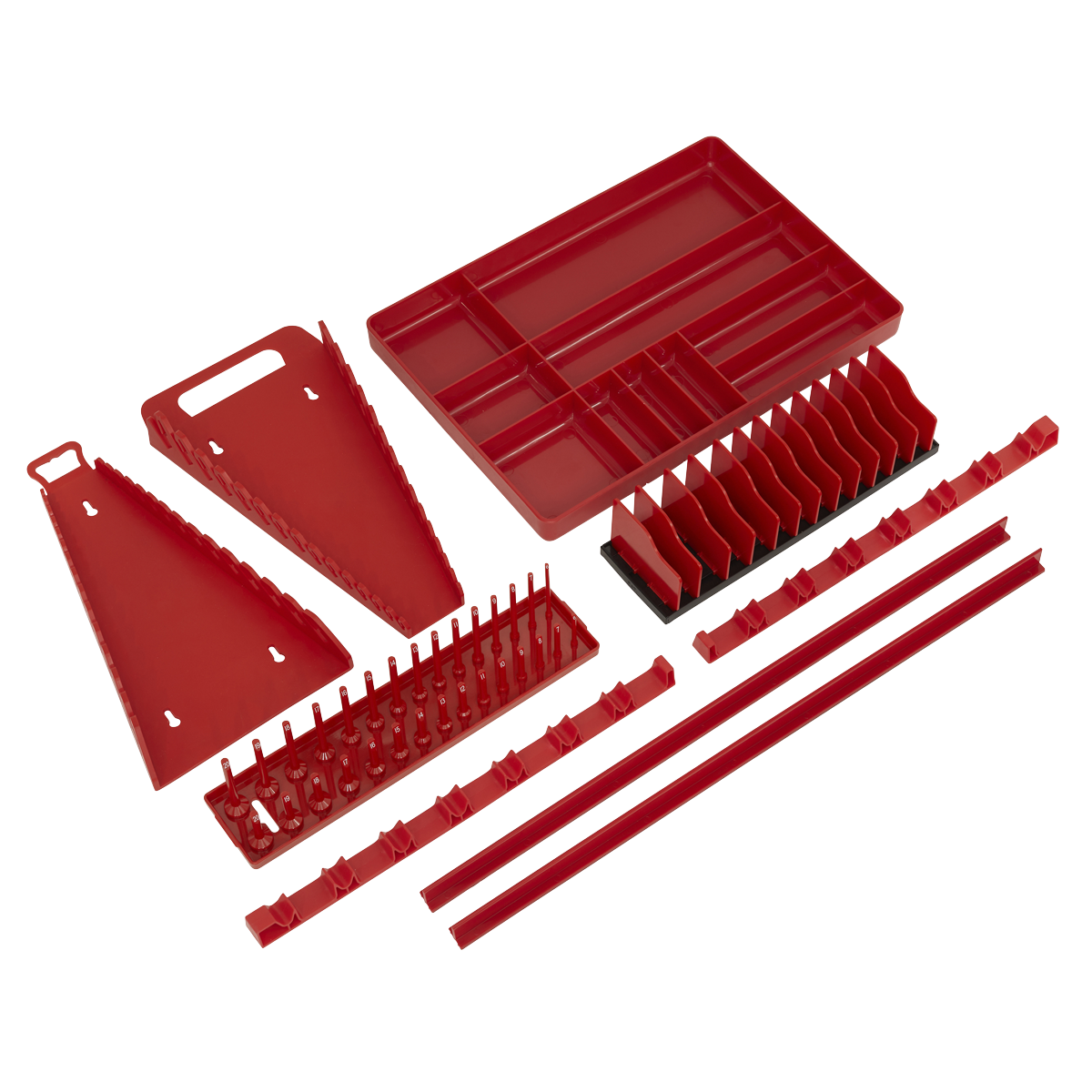 Premier Tool Storage Organiser Set, 9pc, Red (TSK01)