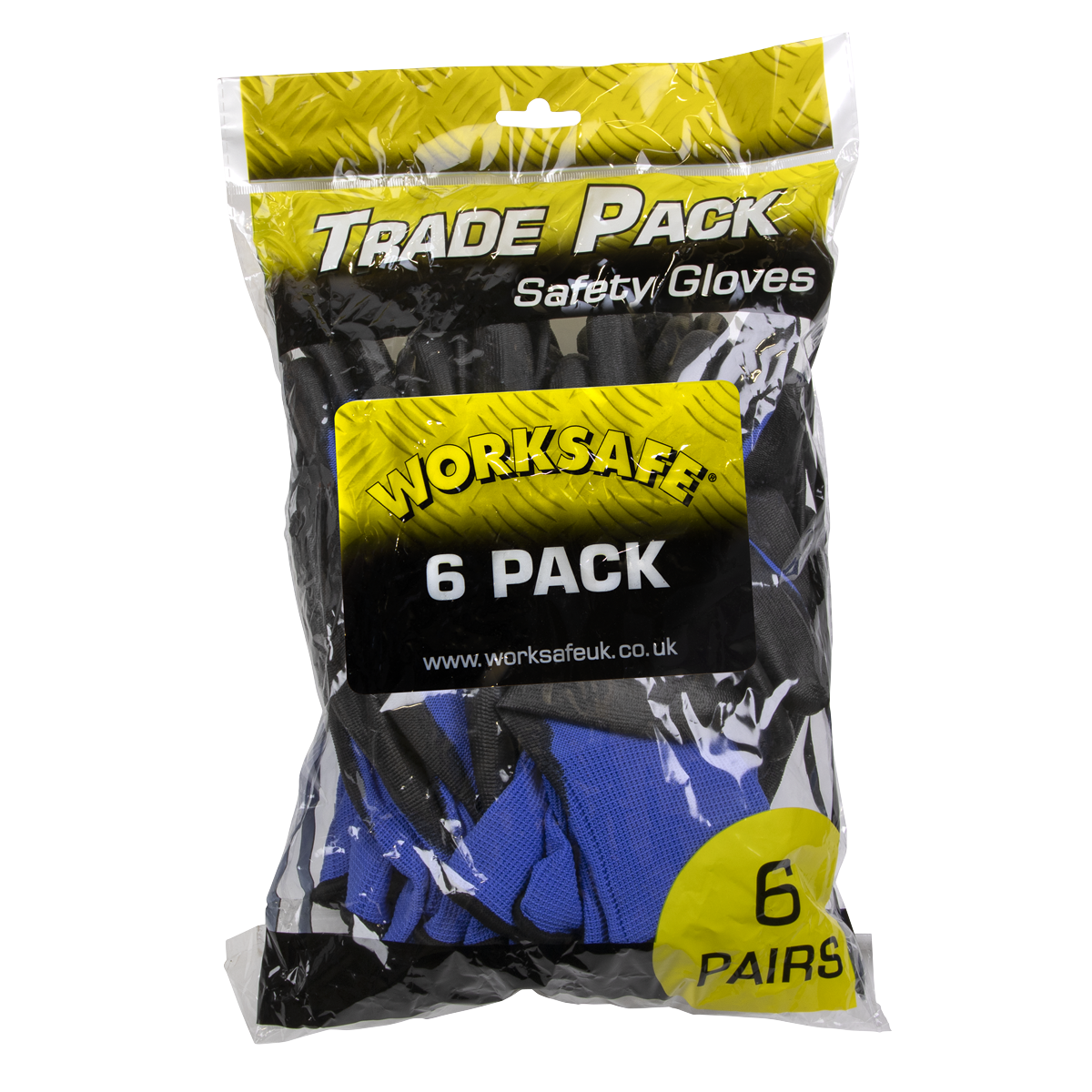 Worksafe® Lightweight Precision Grip Gloves, Large - Pack of 6 Pairs