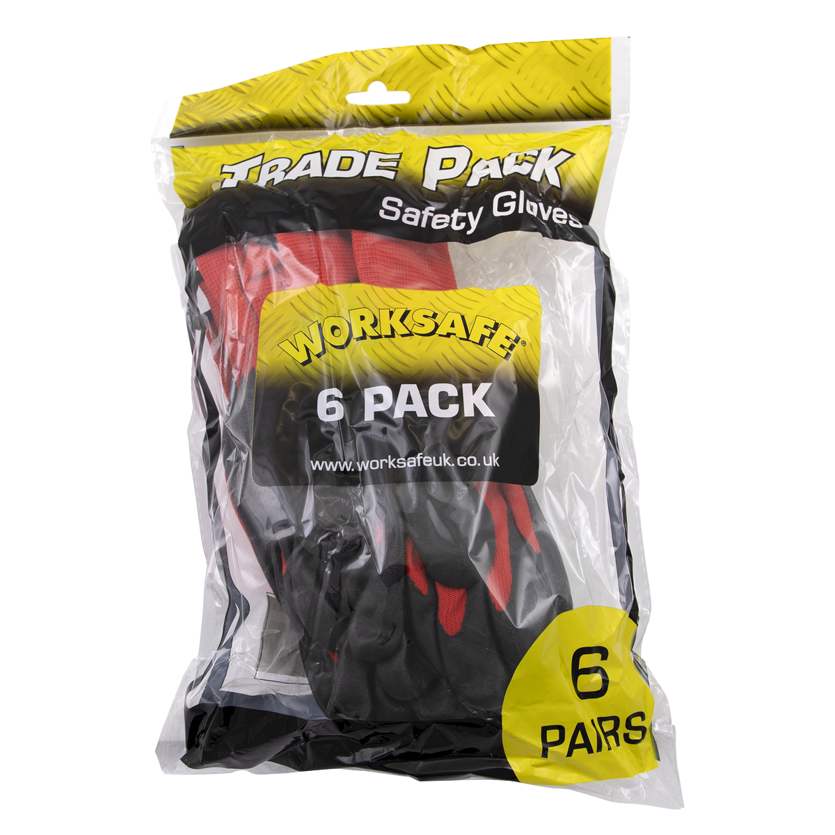 Worksafe® Nitrile Palm Gloves, X-Large - Pack of 6 Pairs