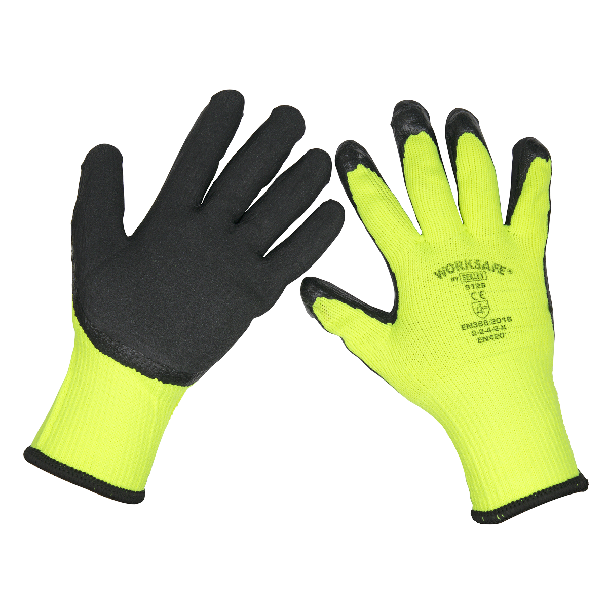 Worksafe® Thermal Super Grip Gloves, Large - Pack of 6 Pairs