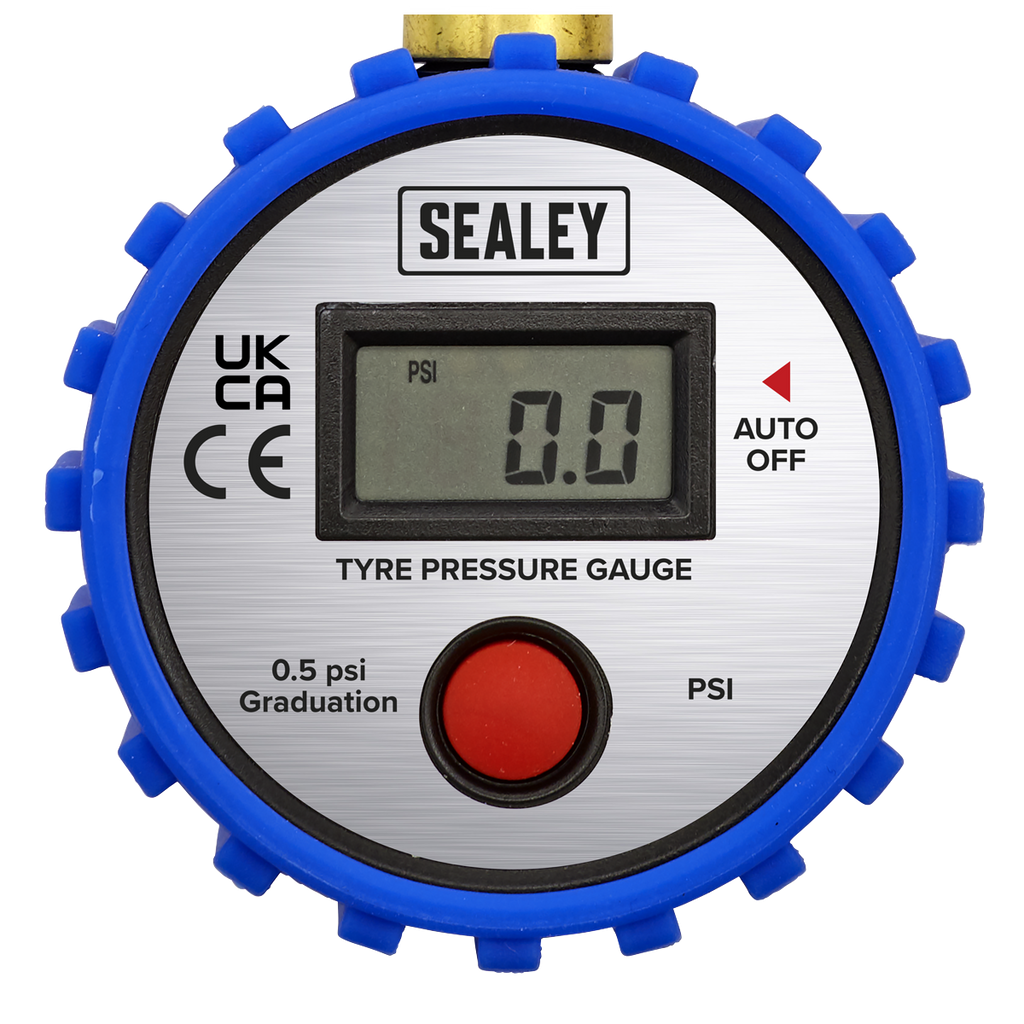 Digital Tyre Pressure Gauge with Leader Hose & Quick Release