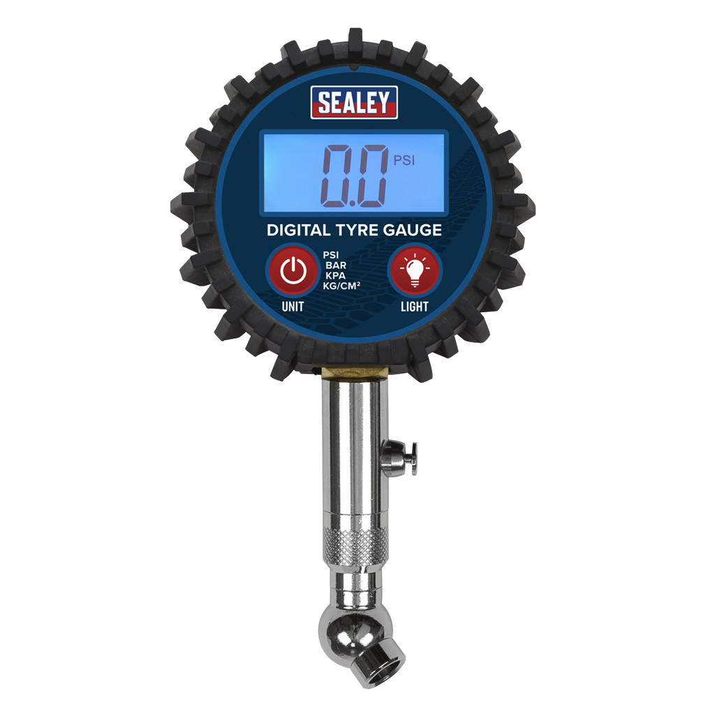 Digital Tyre Pressure Gauge with Swivel Head & Quick Release