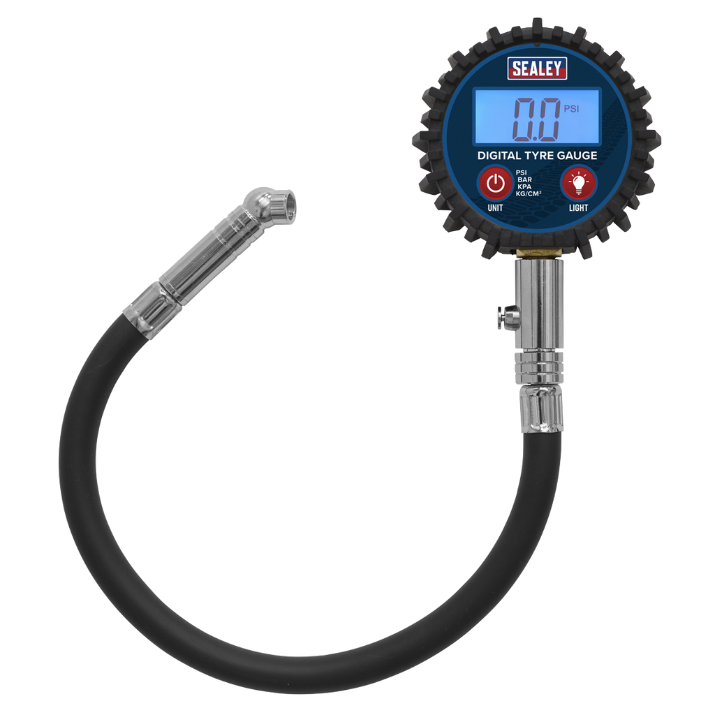 Digital Tyre Pressure Gauge with Push-On Connector