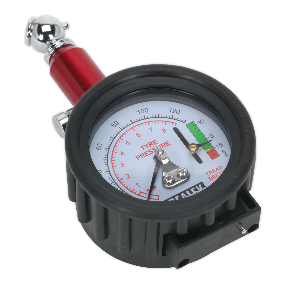 Tyre Pressure Gauge with Tyre Tread Depth Gauge 0-8bar(0-120