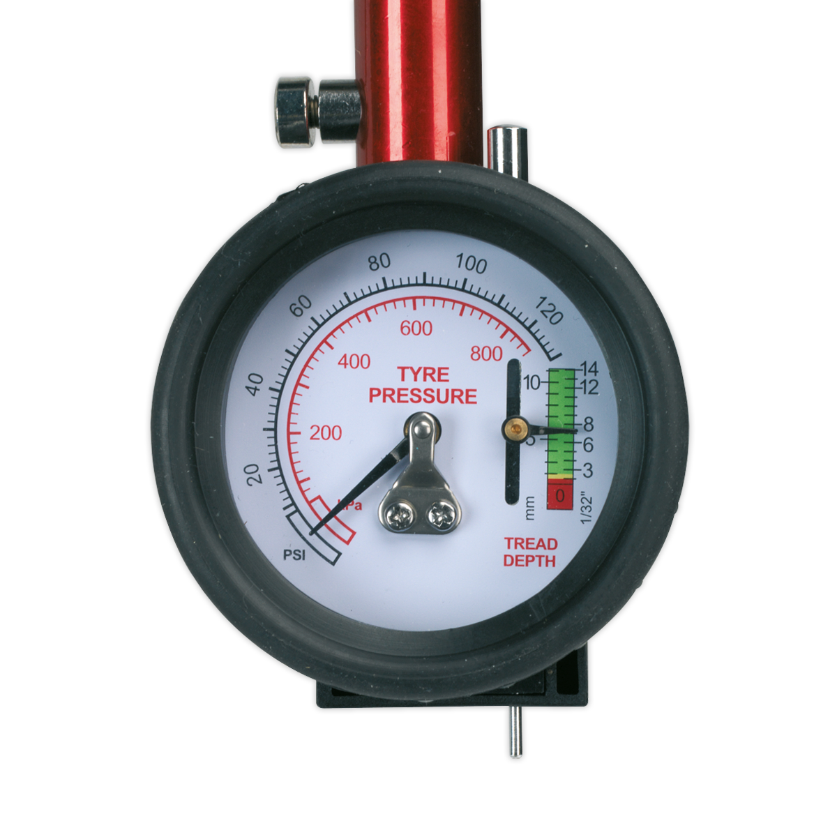 Tyre Pressure Gauge with Tyre Tread Depth Gauge 0-8bar(0-120