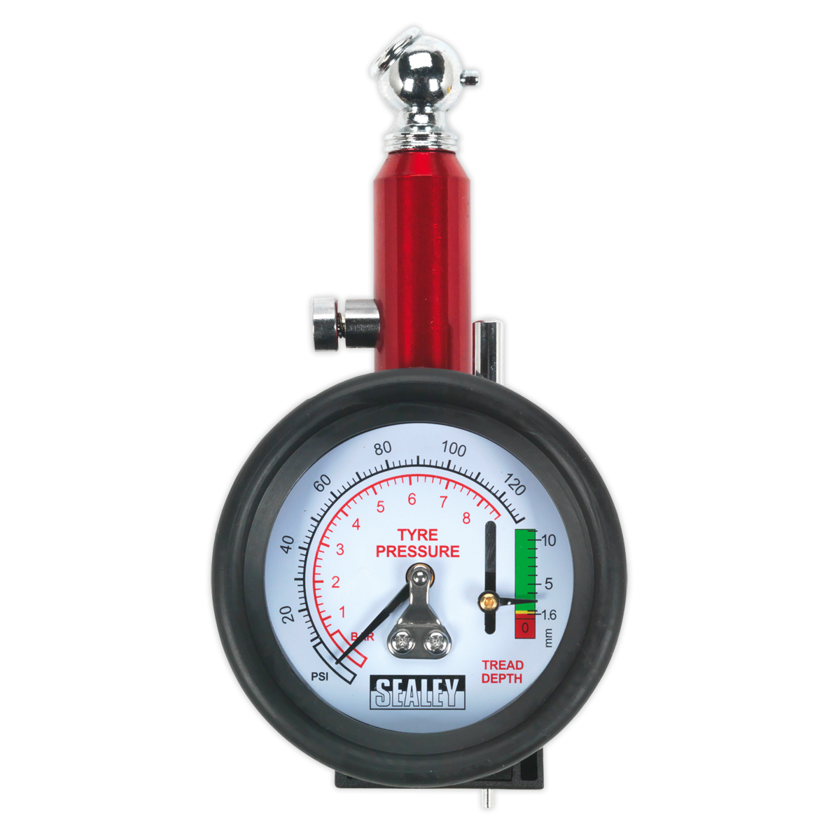 Tyre Pressure Gauge with Tyre Tread Depth Gauge 0-8bar(0-120