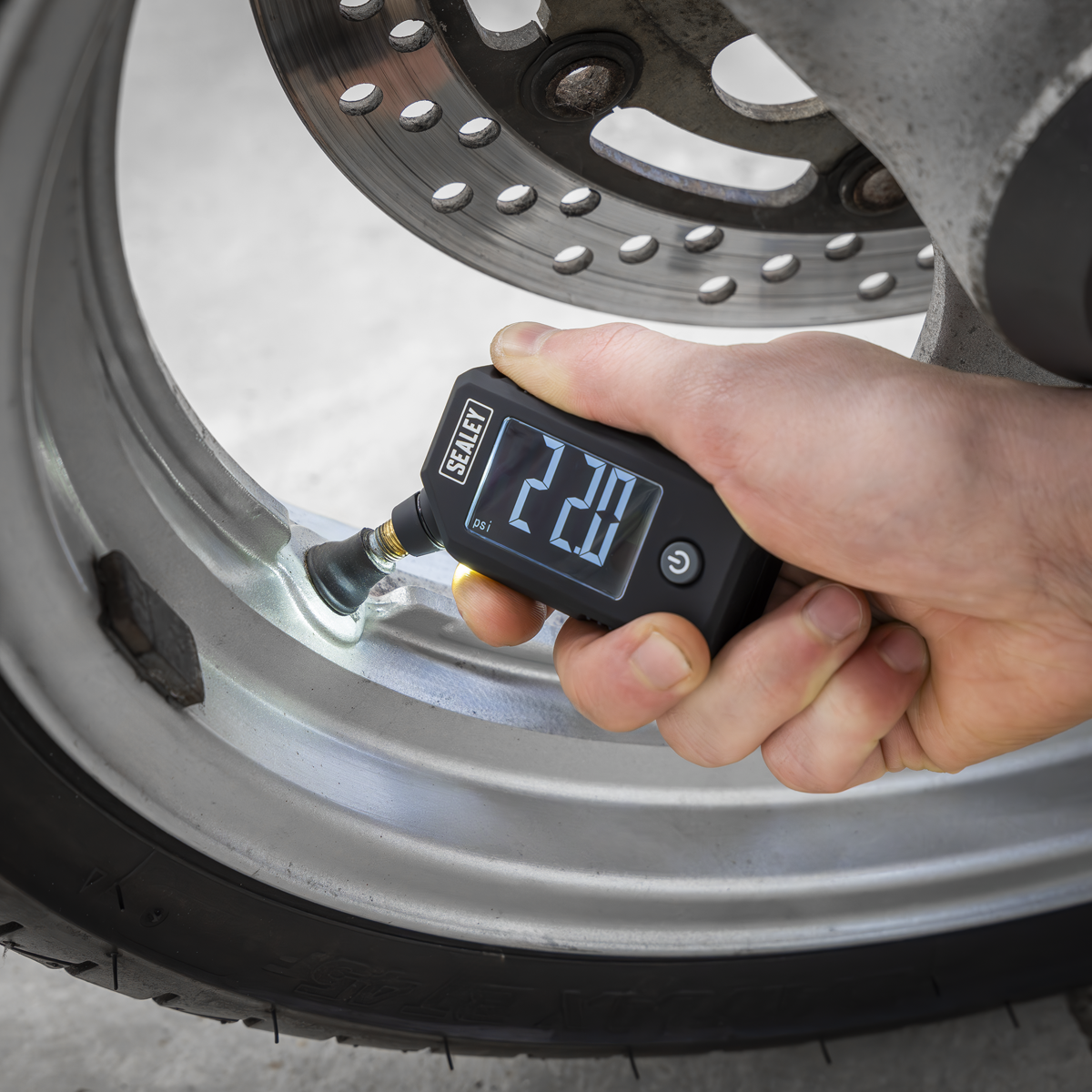 Digital Tyre Pressure & Tread Depth Gauge with LED