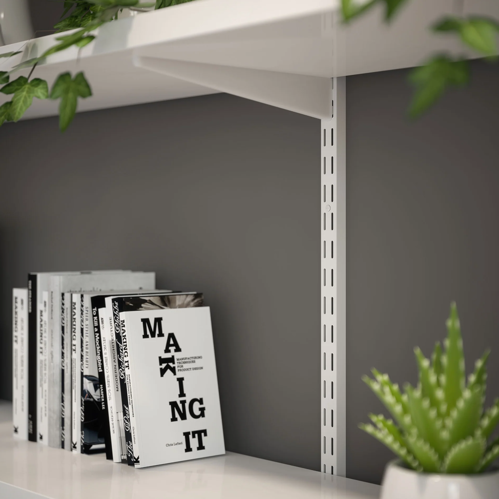 Twin Slot Shelving Adjustable Racking Shelf Uprights Brackets Support System Spur Compatible
