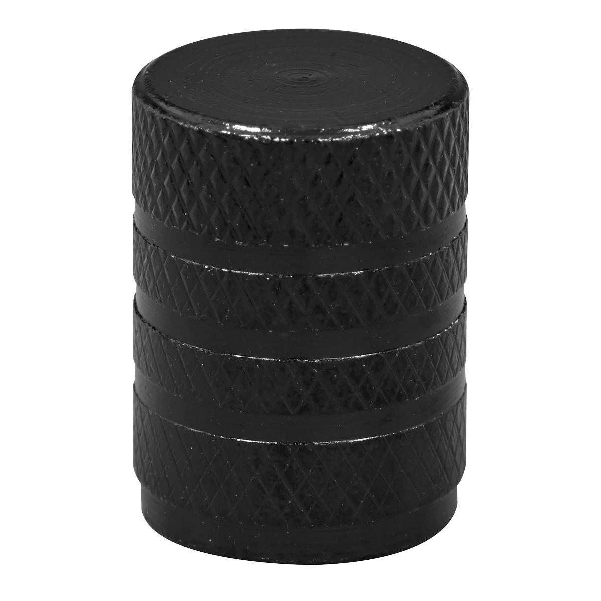 Aluminium Valve Cap 4pc - Black Anodised