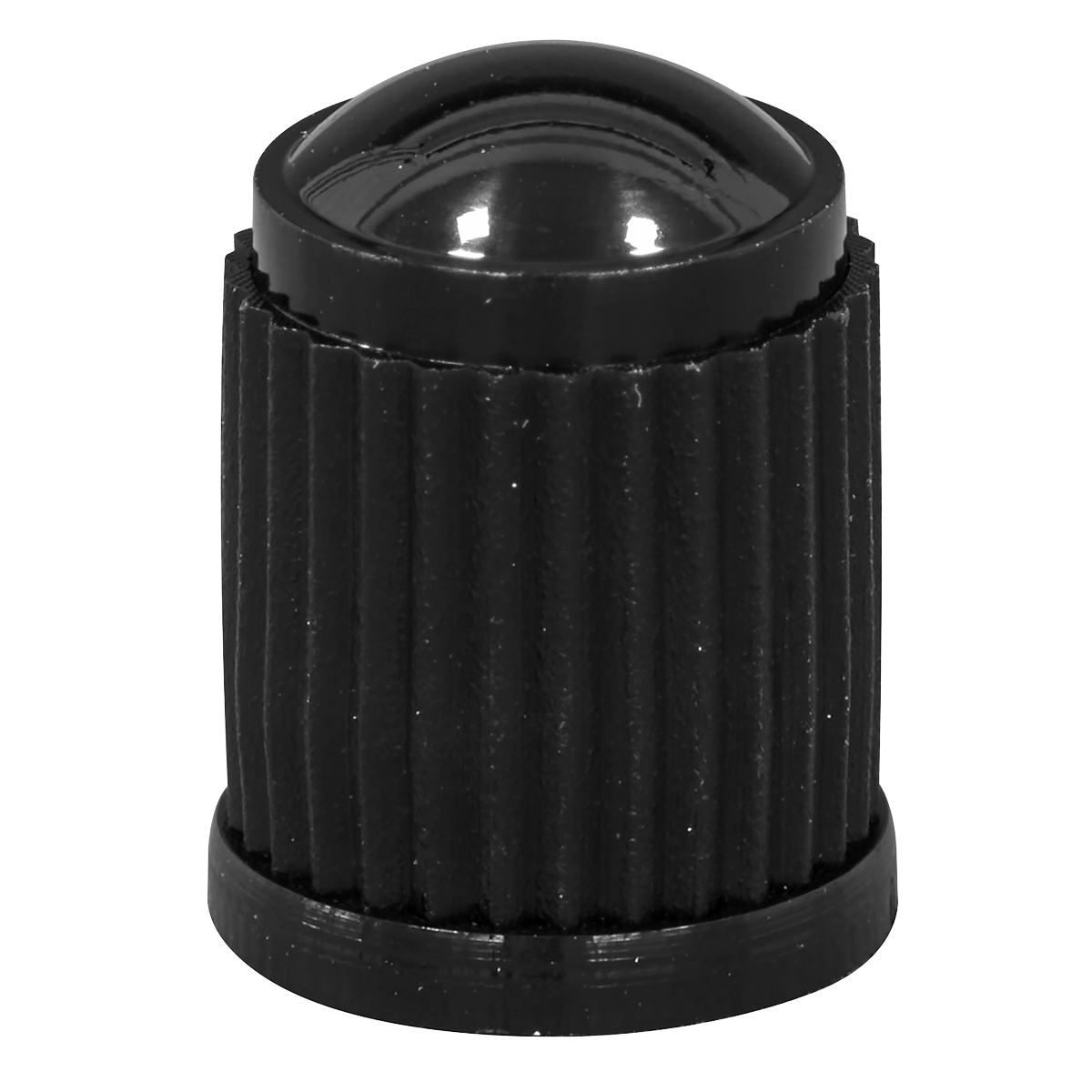 Plastic Valve Caps 4pc - Black