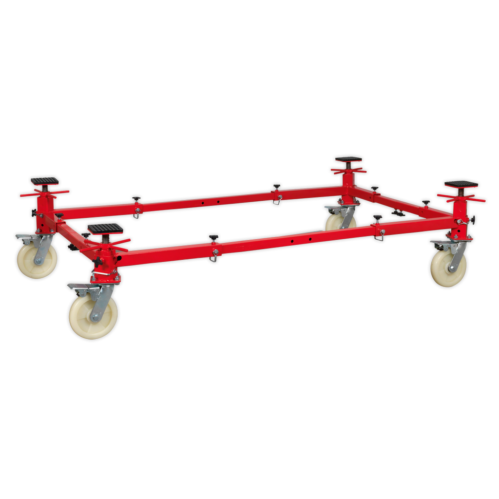 Adjustable 4-Post Vehicle Moving Dolly 900kg Capacity