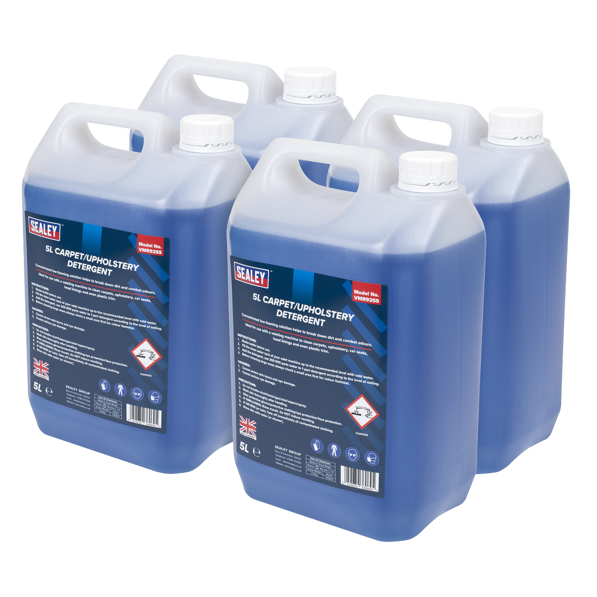 Carpet/Upholstery Detergent 5L - Pack of 4
