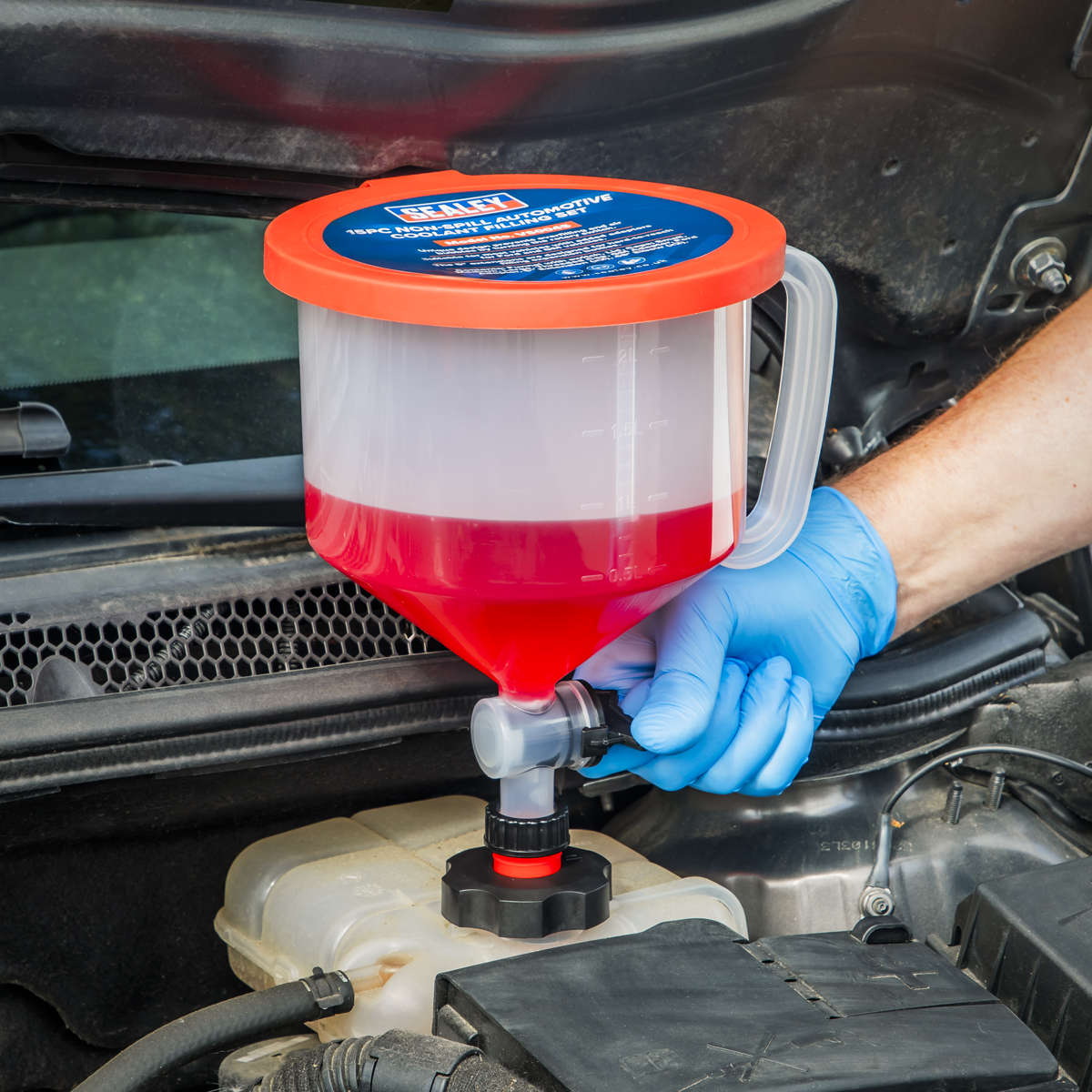 Non-Spill Automotive Coolant Filling Set 15pc