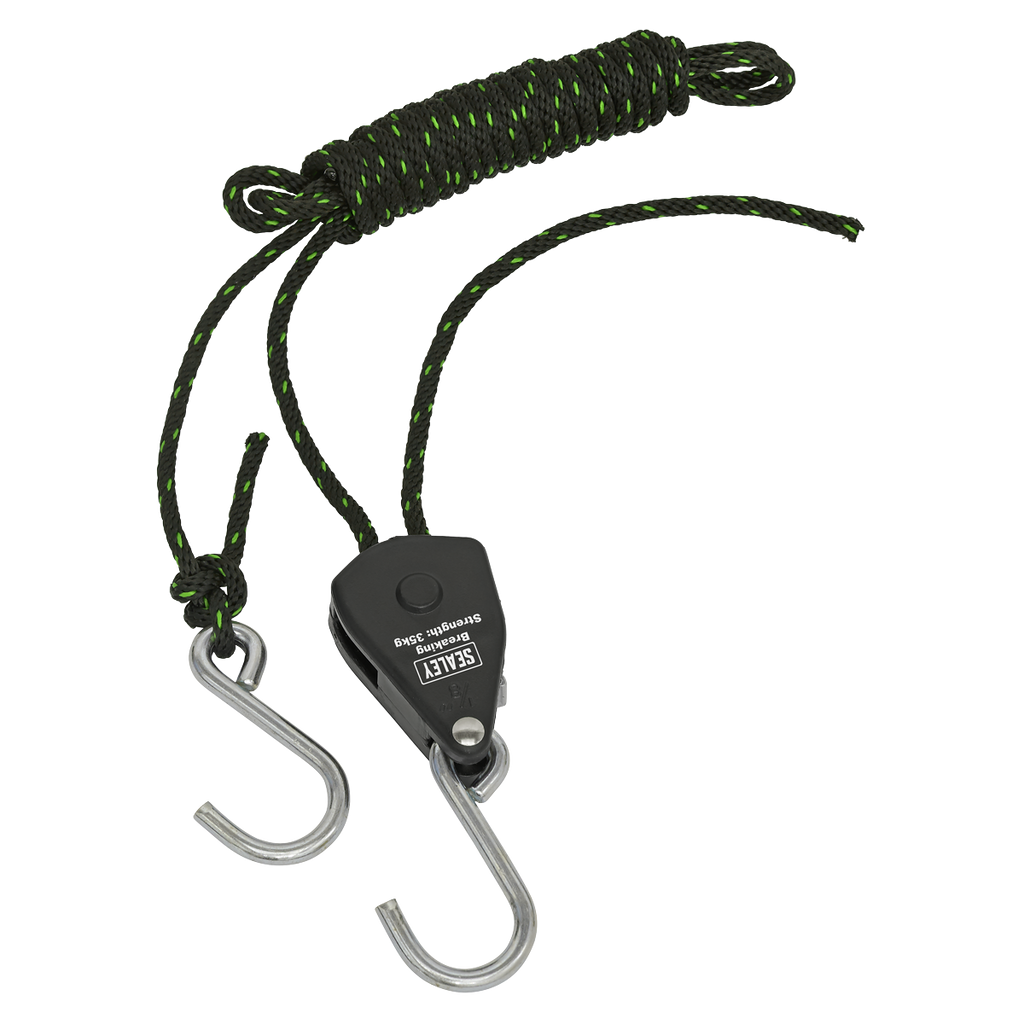 Ratchet Parts Hanger/Tie Down with S-Shaped Hooks 2m - Pack