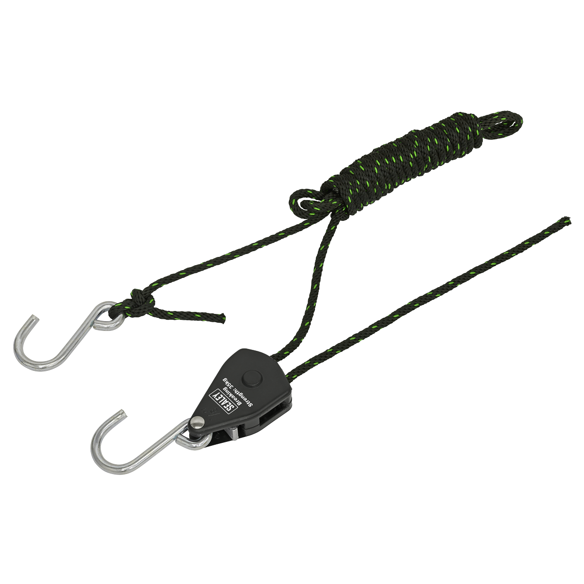Ratchet Parts Hanger/Tie Down with S-Shaped Hooks 2m - Pack