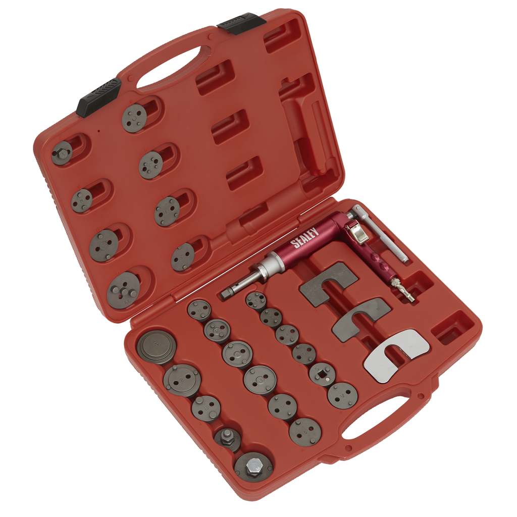 Air Operated Brake Piston Wind-Back Tool Kit 29pc