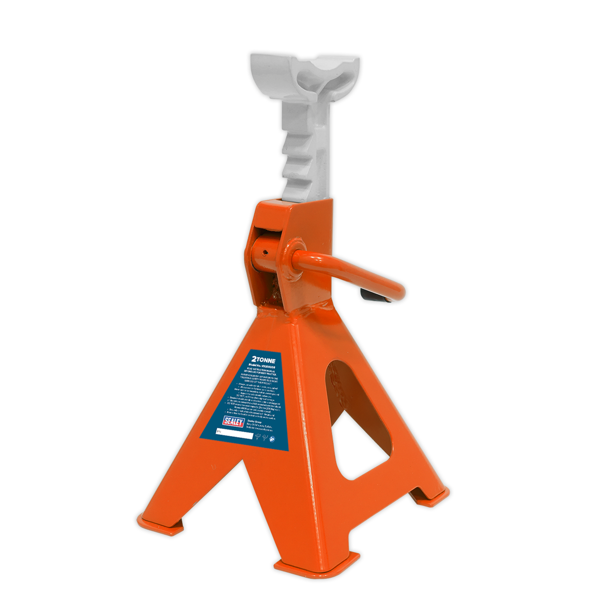 Ratchet Type Axle Stands, 2 Tonne Capacity per Stand, Orange (VS2002OR)