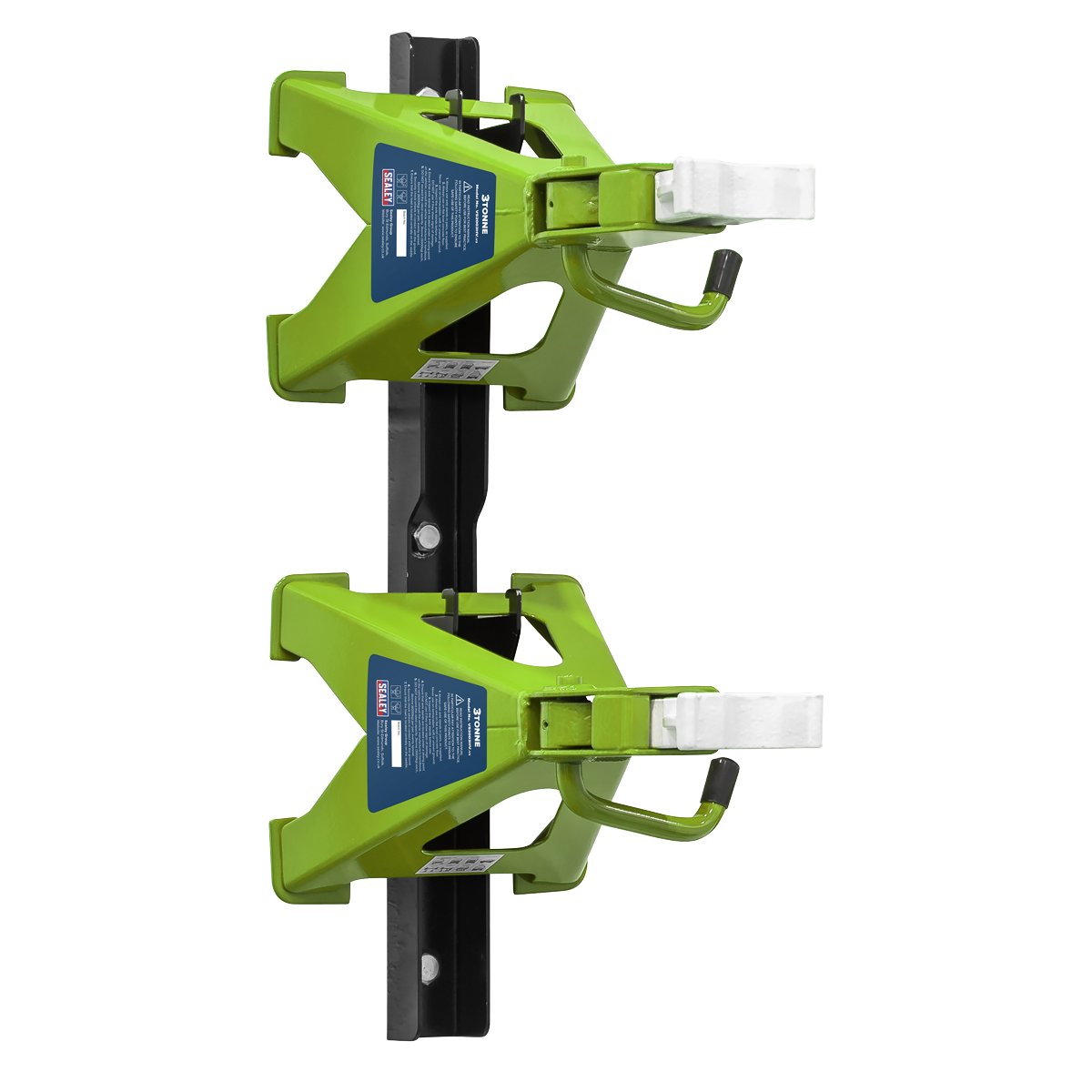Ratchet Type Axle Stands & Storage Rack Combo, 3 Tonne, Green (VS2003HVCOMBO)