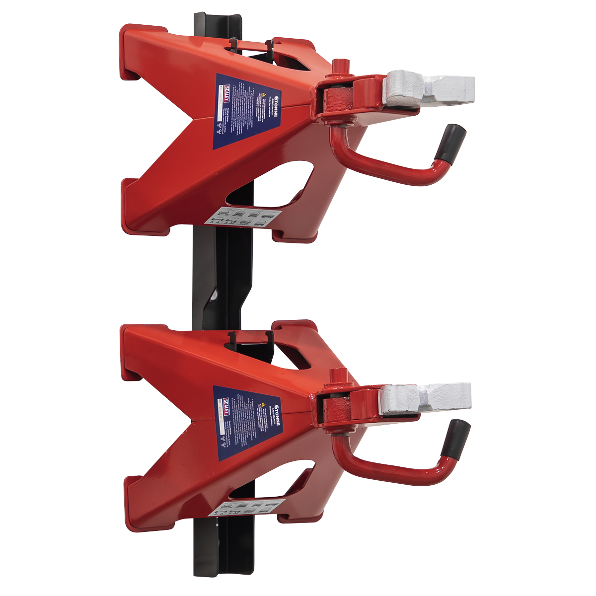 Ratchet Type Axle Stands & Storage Rack Combo, 6 Tonne, Red (VS2006COMBO)