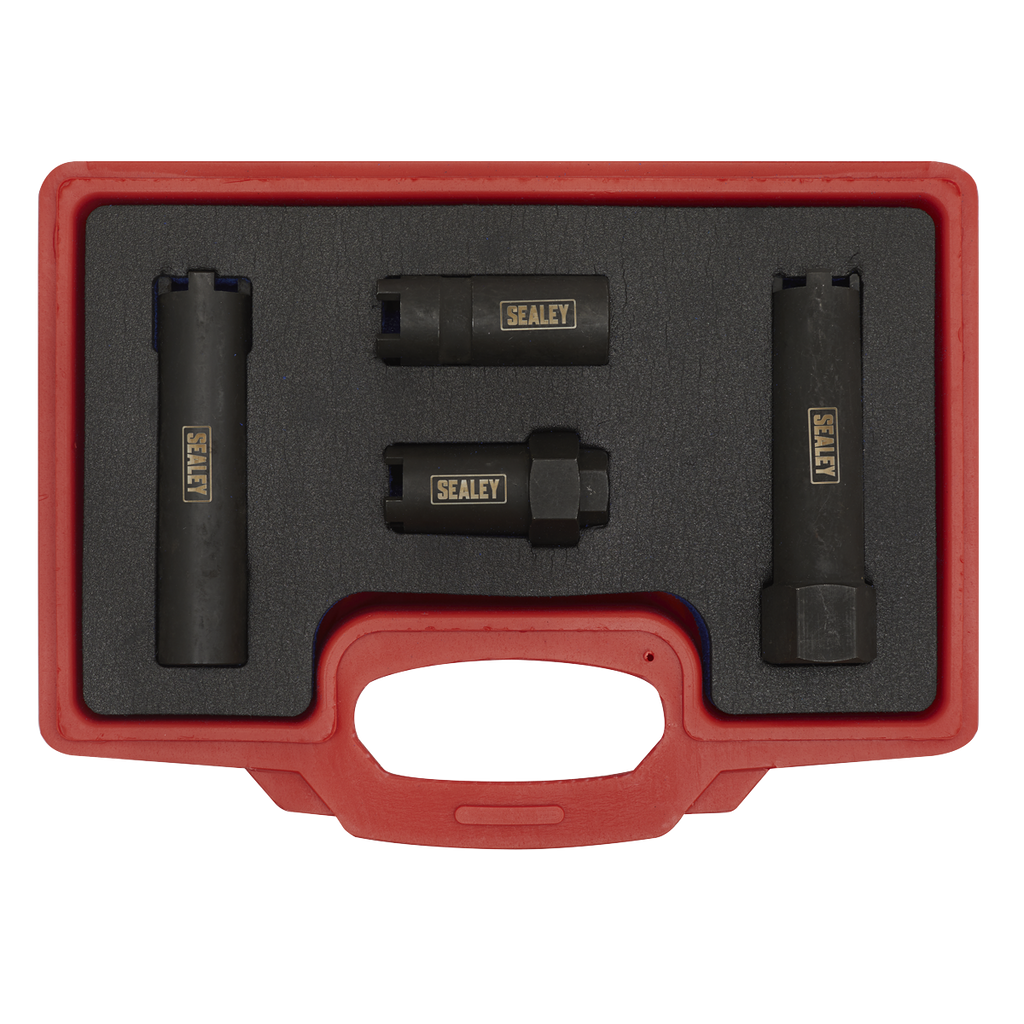 Diesel Injector Socket Set for Commercial Vehicles 4pc