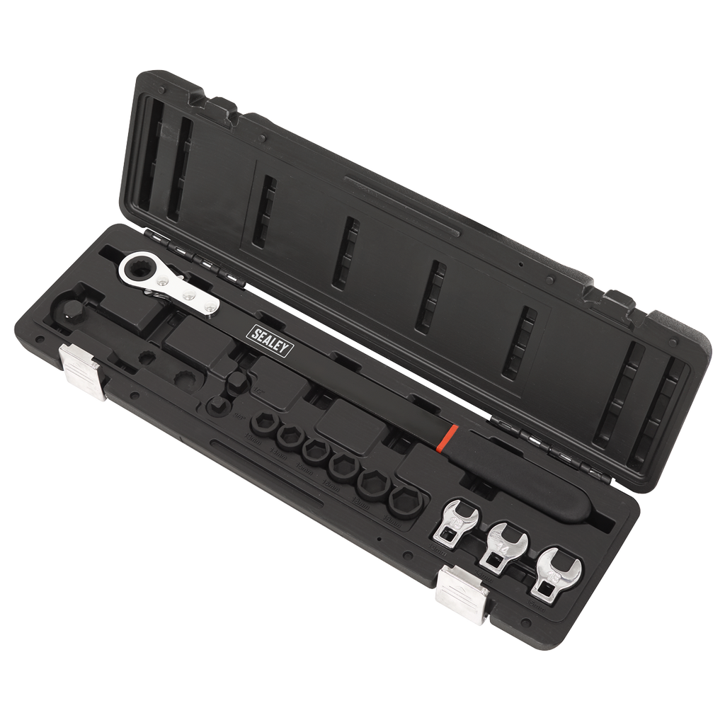 Extended Reach Ratchet Action Auxiliary Belt Tension Tool Ki