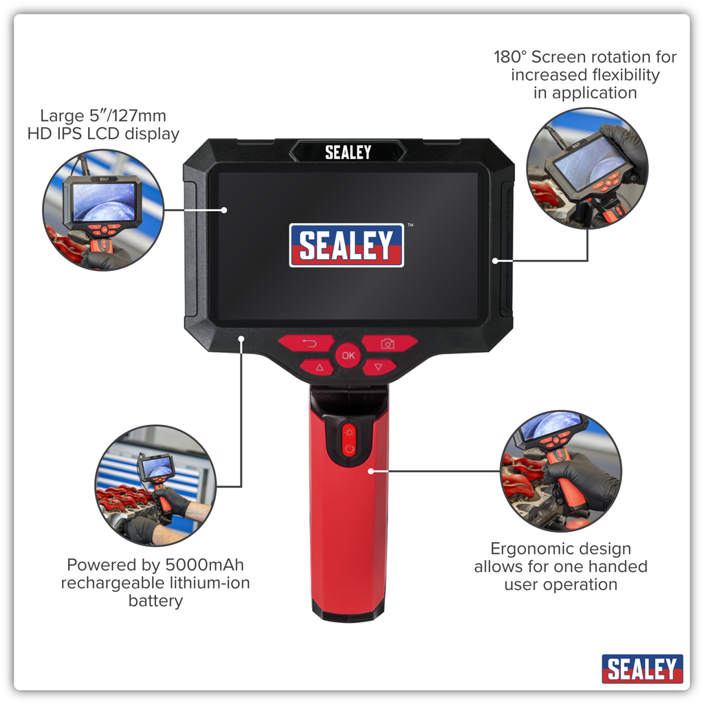 Video Borescope 3.9mm Camera & 5" Screen