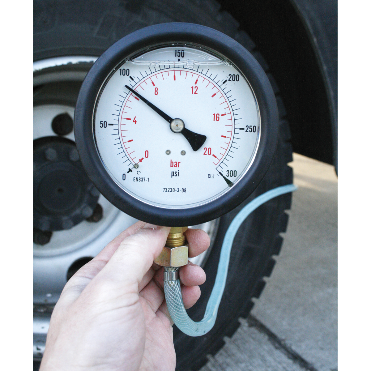 Air Brake Test Gauge for Commercial Vehicles
