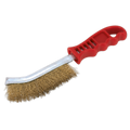 Wire Brush Brassed Steel Plastic Handle