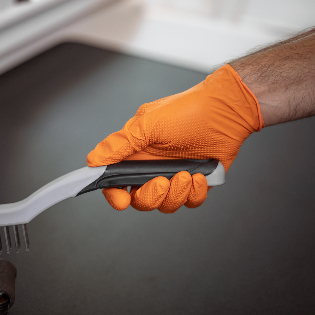 Wire Brush with Stainless Steel Fill & Scraper