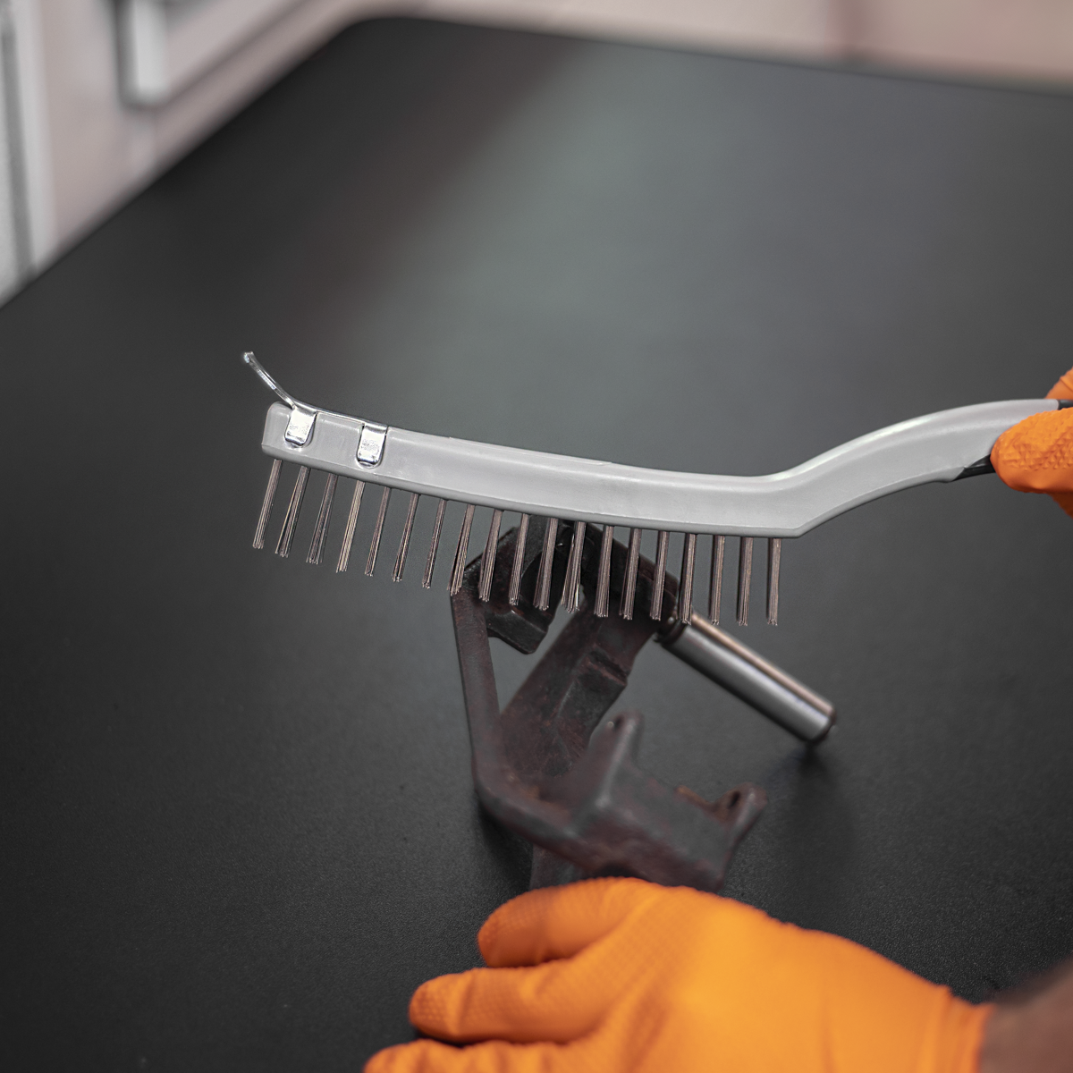 Wire Brush with Stainless Steel Fill & Scraper