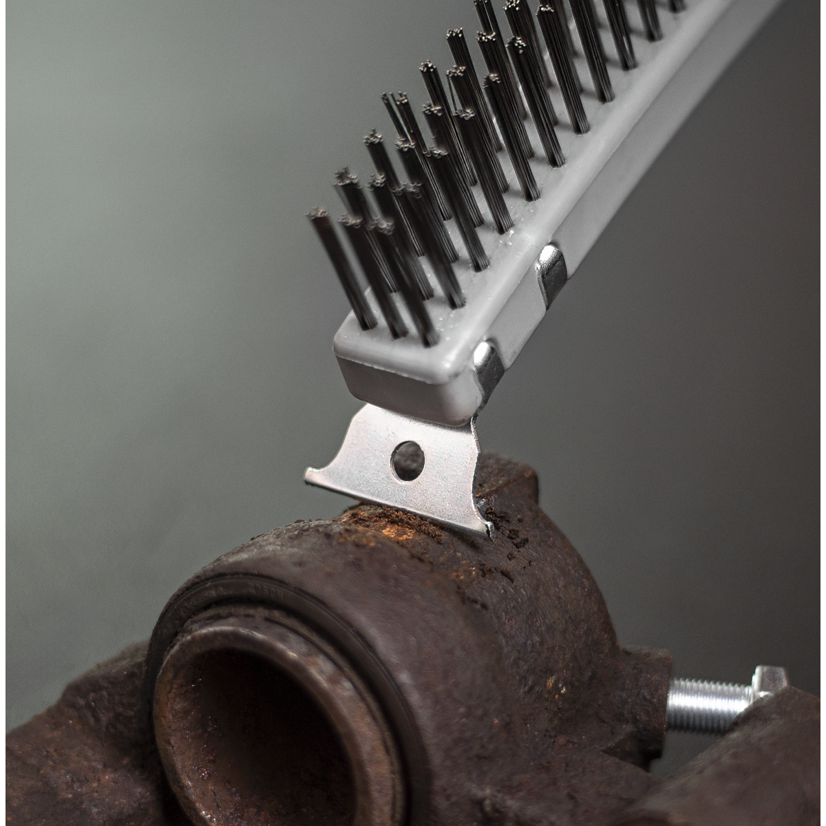 Wire Brush with Stainless Steel Fill & Scraper
