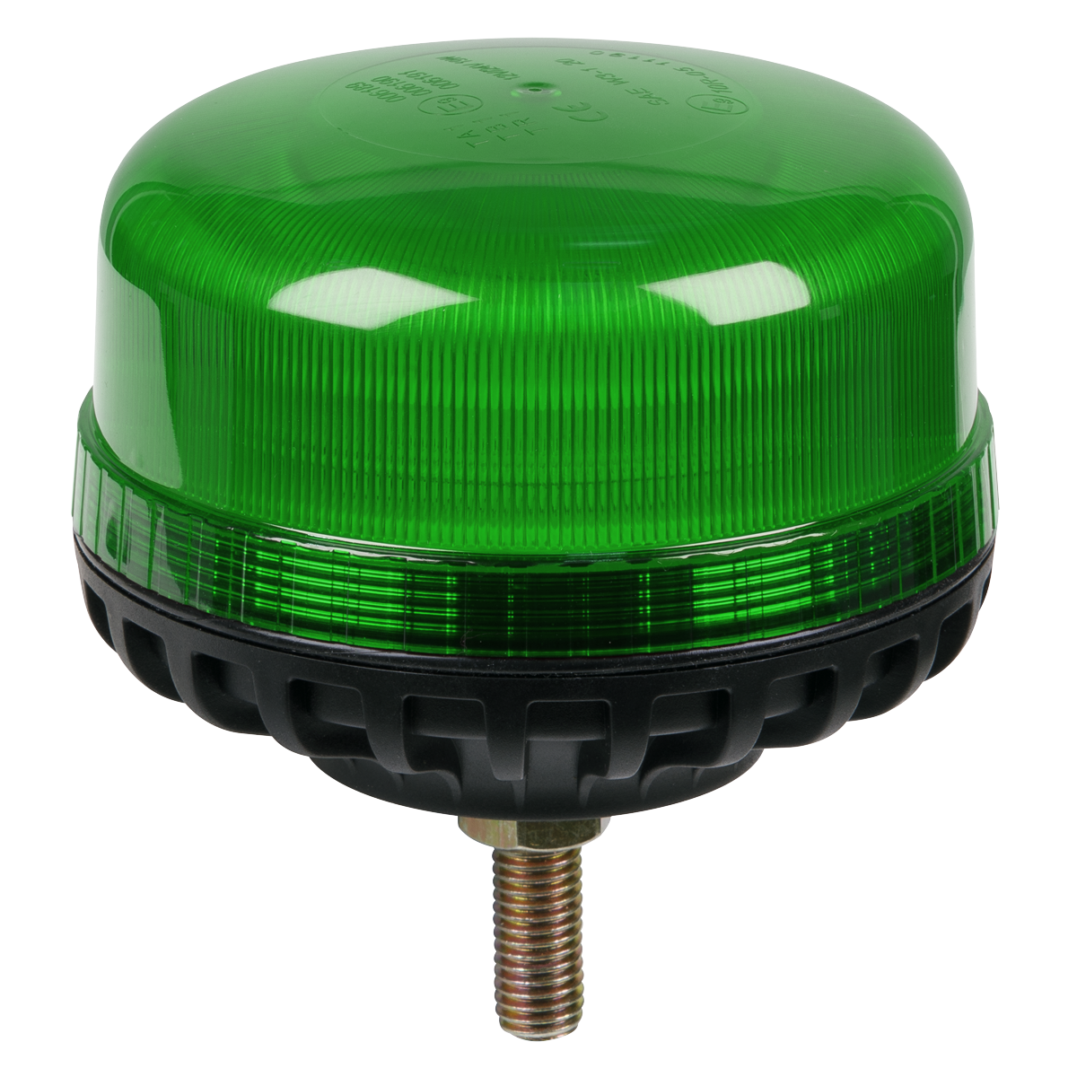 Warning Beacon with 12mm Bolt Fixing 36W SMD LED 12/24V - Green