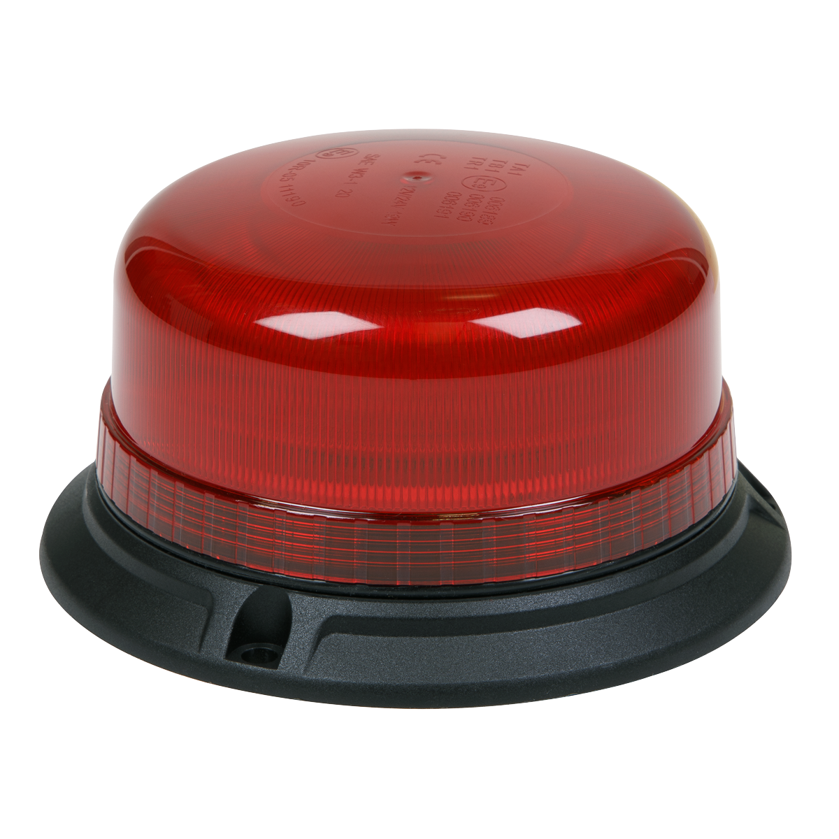 Warning Beacon with Bolt Fixing 3 x 6.5mm 36W SMD LED 12/24V - Red