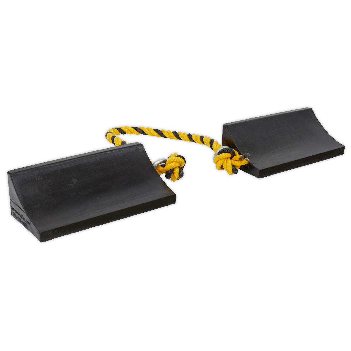 Heavy-Duty Rubber Wheel Chocks, Pair (WC16)