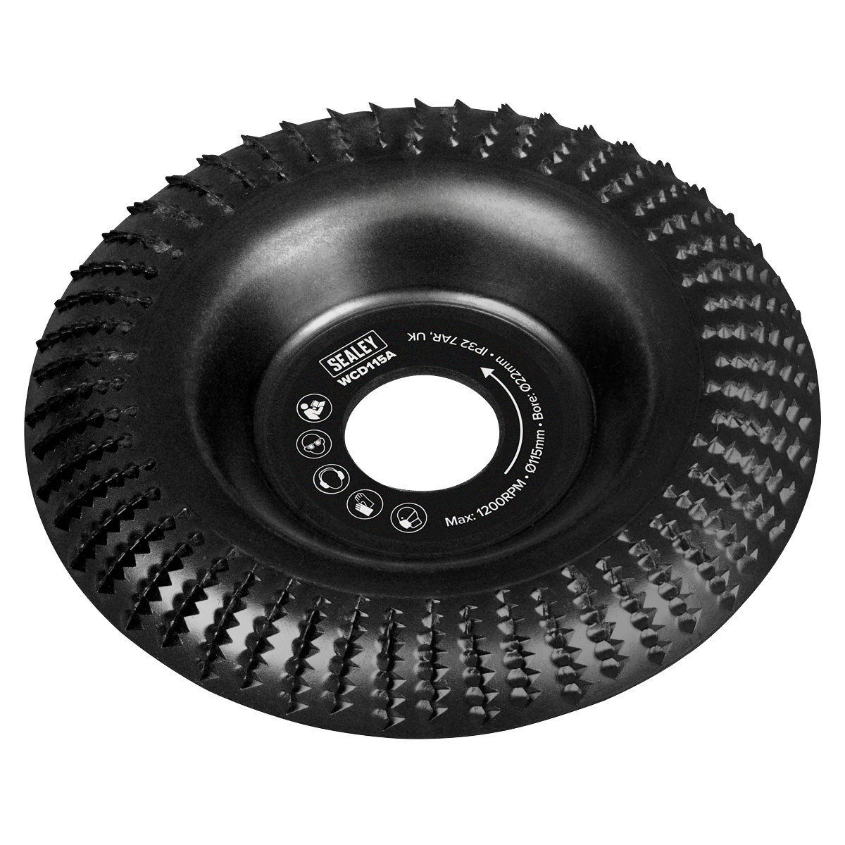 115mm Arc Shape Wood Carving Disc 22mm Bore
