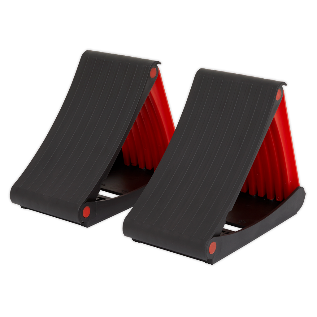 Folding Wheel Chocks, Pair (WCF01)