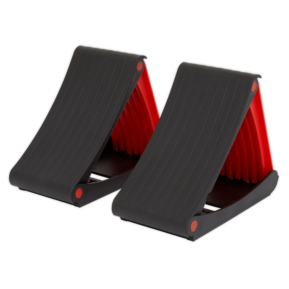 Folding Wheel Chocks, Pair (WCF01)