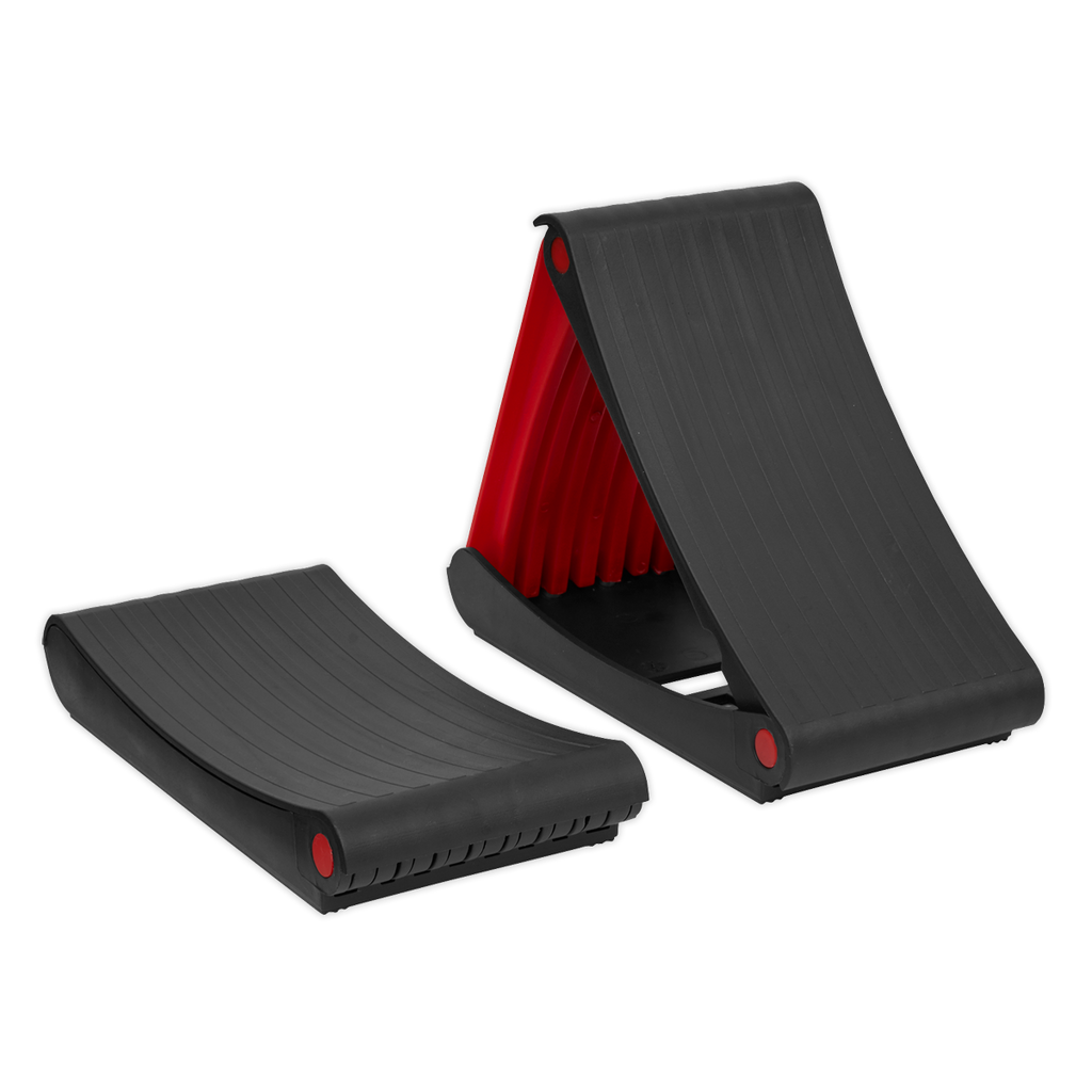 Folding Wheel Chocks, Pair (WCF01)