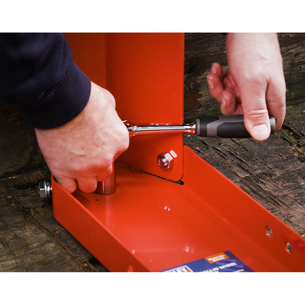 Bolt Down Motorcycle Roll-in Wheel Clamp