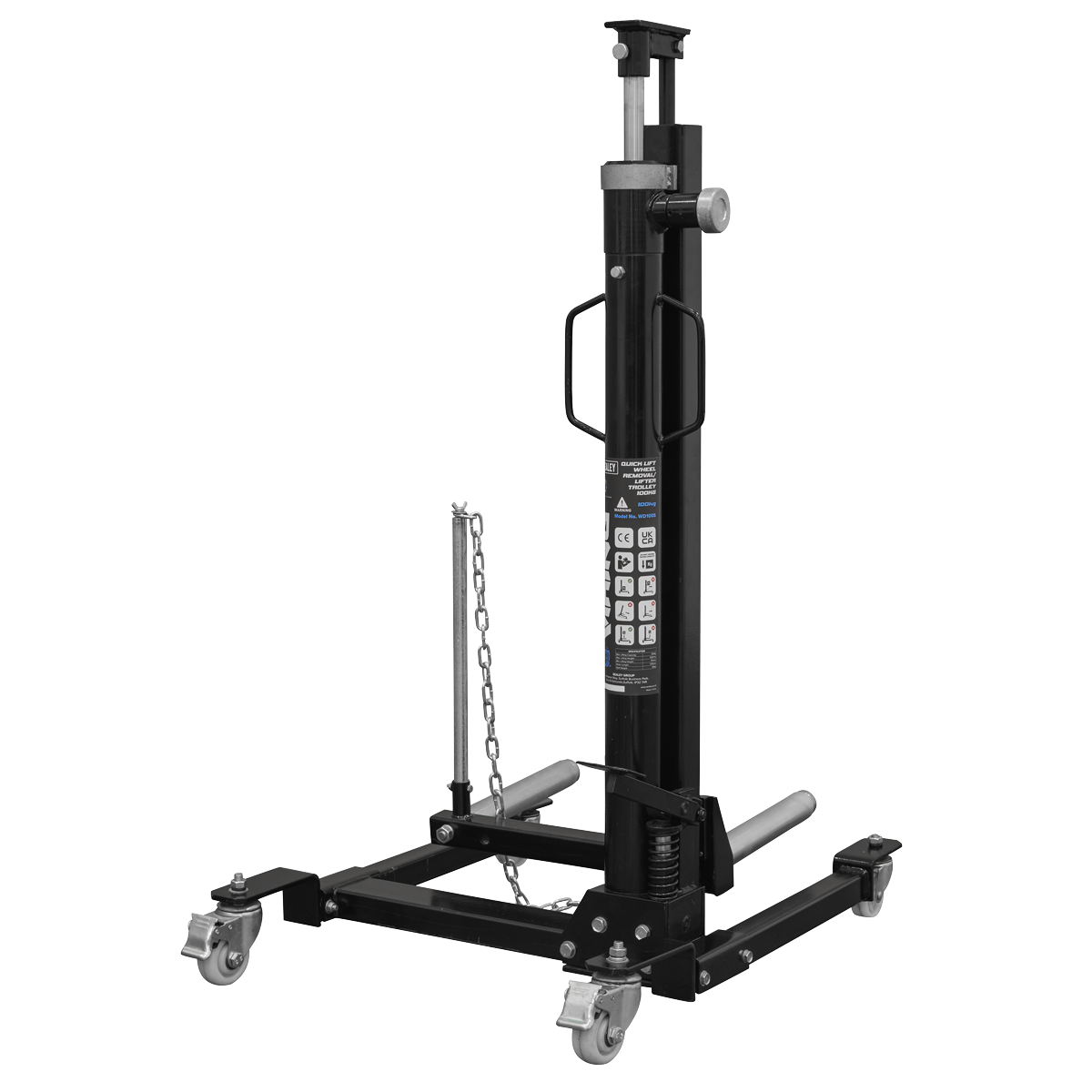 Viking Quick Lift Wheel Removal/Lifter Trolley 100kg Capacity (Factory Refurbished A)