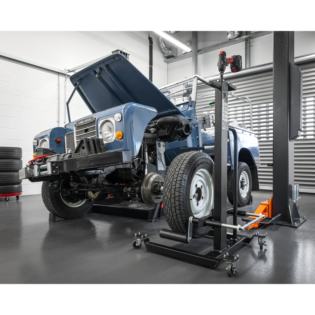 Viking Quick Lift Wheel Removal/Lifter Trolley, 50kg Capacity (WD50QLS) (Factory Refurbished B)