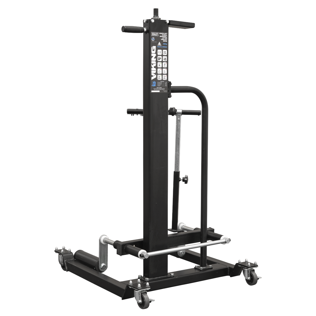 Viking Quick Lift Wheel Removal/Lifter Trolley, 50kg Capacity (WD50QLS) (Factory Refurbished B)