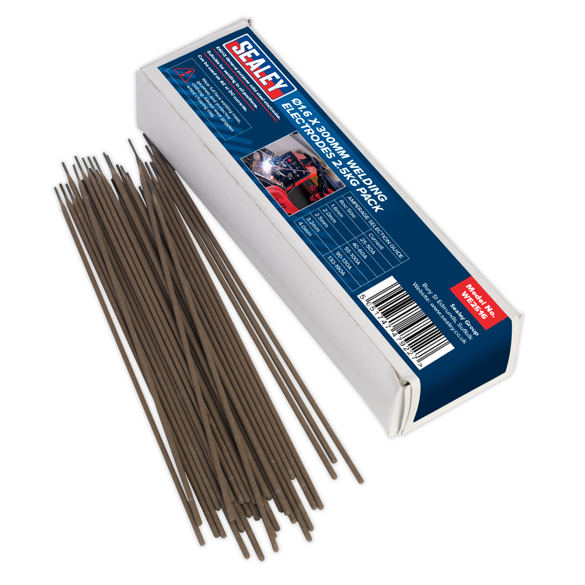 Welding Electrodes 1.6 x 300mm - 2.5kg Pack